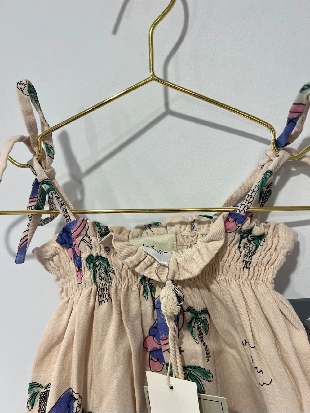 Parrot Print Kids Romper